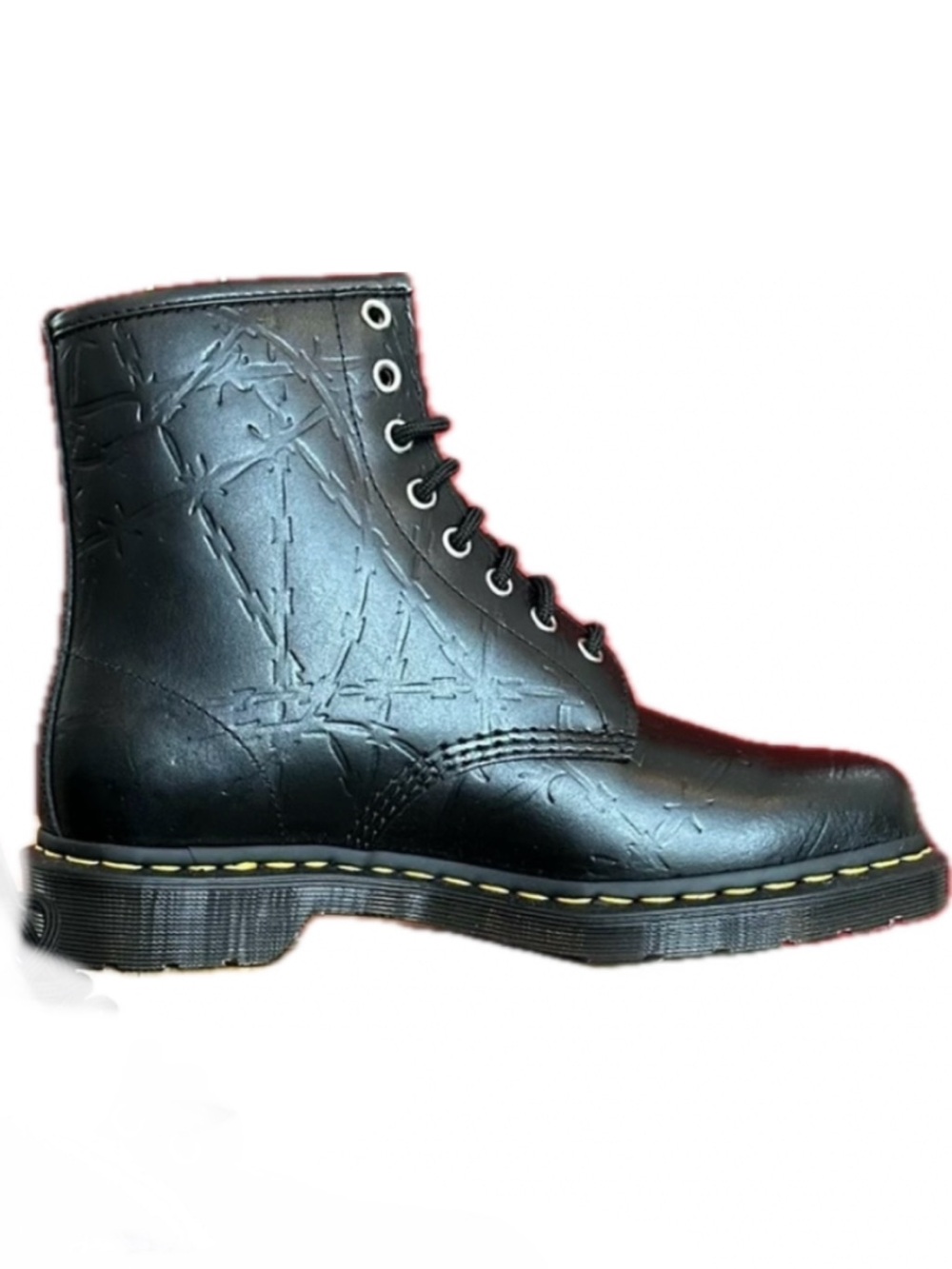 Dr. Martens 1460 Pascal Barbed Wire Embossed Leather Women’s size 8 NEW!!!